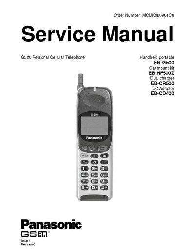 Panasonic EB-G500 Service Manual Dual Band Mobile CEllular Phone - (2.584Kb) pag. 112